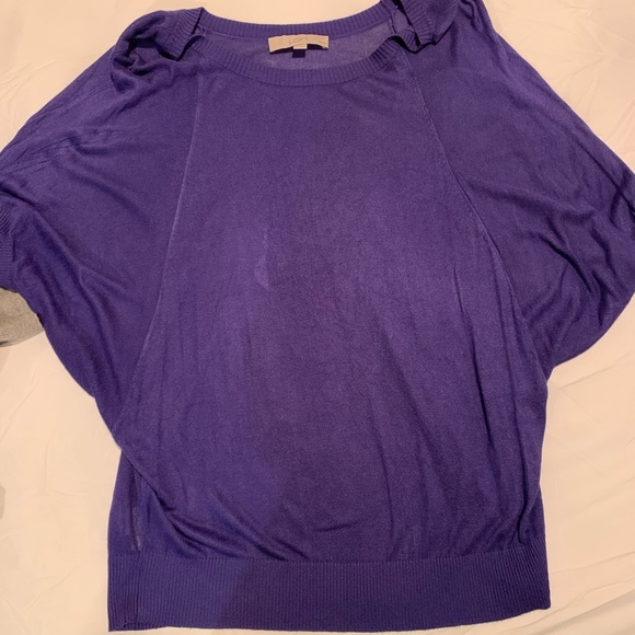 Loft thin sweater purple size LP - Picture 1 of 2